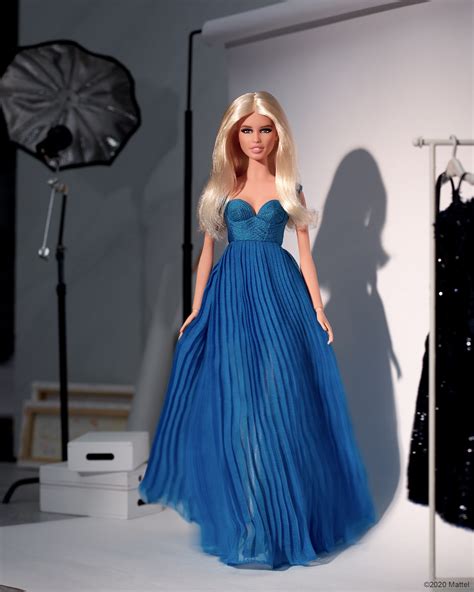 versace barbie dress|claudia schiffer new Barbie.